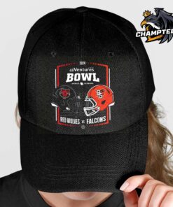 2024 68 Ventures Bowl Arkansas State Red Wolves Head To Head Bowling Green Falcons Helmet Matchup In Mobile Alabama At Hancock Whitney Stadium On December 26 Cap Hat Snapback