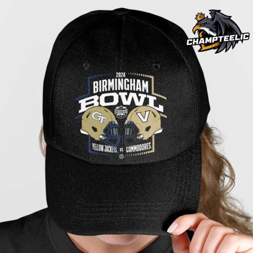 2024 Birmingham Bowl Head To Head Georgia Tech Yellow Jackets And Vanderbilt Commodores Matchup Helmets Classic Cap Hat Snapback