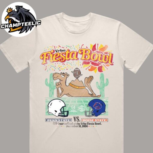 2024 CFP Vrbo Fiesta Bowl Matchup Camelback Penn State Nittany Lions Face Boise State Broncos Unisex T-Shirt