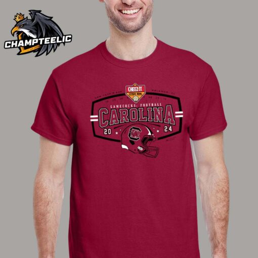 2024 Cheez-It Citrus Bowl December South Carolina Gamecocks Helmet In Orlando Florida At Camping World Stadium Unisex T-Shirt