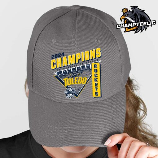 2024 GameAbove Sports Bowl Champions Toledo Rockets Grey Cap Hat Snapback