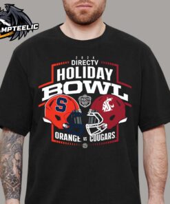 2024 Holiday Bowl Head To Head Syracuse Orange And Washington State Cougars Matchup Helmets Unisex T-Shirt