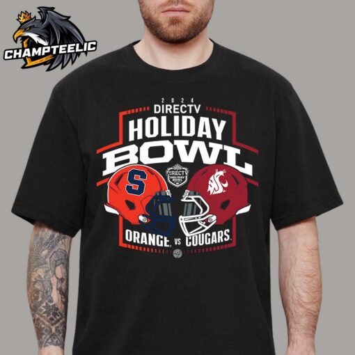 2024 Holiday Bowl Head To Head Syracuse Orange And Washington State Cougars Matchup Helmets Unisex T-Shirt