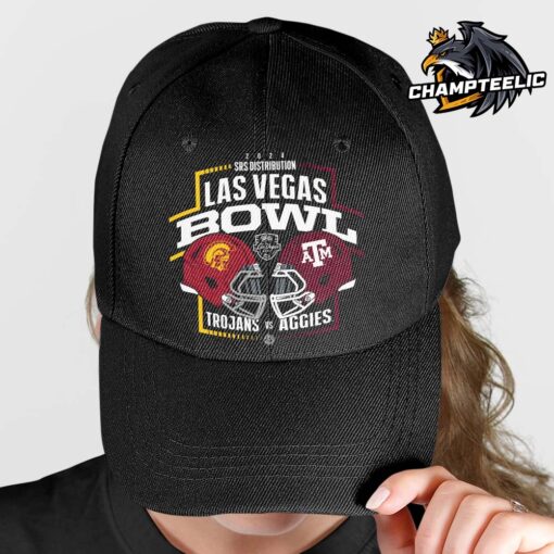 2024 Las Vegas Bowl Head To Head USC Trojans And Texas AM Aggies Matchup Helmets Unisex Cap Hat Snapback