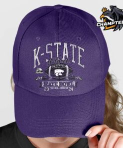 2024 Rate Bowl K-State Wildcats Gridiron Glory Phoenix Arizona Vintage Style Classic Cap Hat Snapback