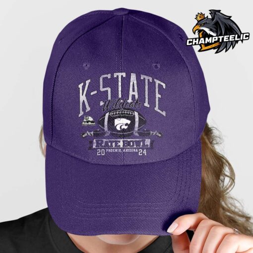 2024 Rate Bowl K-State Wildcats Gridiron Glory Phoenix Arizona Vintage Style Classic Cap Hat Snapback