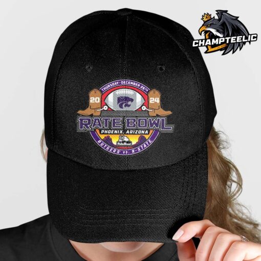 2024 Rate Bowl K State Wildcats Rodeo Logo Classic Cap Hat Snapback