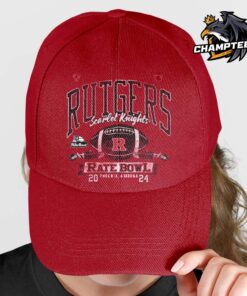 2024 Rate Bowl Scarlet Knights Rutgers Gridiron Glory Phoenix Arizona Vintage Style Classic Cap Hat Snapback