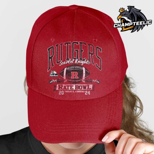 2024 Rate Bowl Scarlet Knights Rutgers Gridiron Glory Phoenix Arizona Vintage Style Classic Cap Hat Snapback