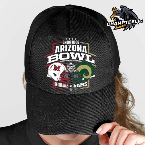 2024 Snoop Dogg Arizona Bowl Miami RedHawks Versus Colorado State Rams Head To Head Helmet Matchup College Football Bowl Season Cap Hat Snapback