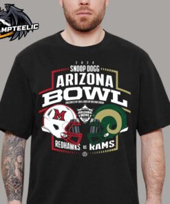 2024 Snoop Dogg Arizona Bowl Miami RedHawks Versus Colorado State Rams Head To Head Helmet Matchup College Football Bowl Season Unisex T-Shirt