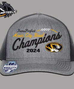 2024 TransPerfect Music City Bowl Missouri Mizzou Football Champions Official Cap Hat Snapback