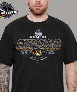 2024 TransPerfect Music City Bowl Missouri Mizzou Football Champions Score Unisex T-Shirt