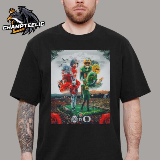 2025 Rose Bowl Game Ohio State Buckeyes Versus Oregon Ducks The College Football Season Unisex T-Shirt