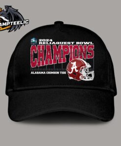 Alabama Crimson Tide 2024 ReliaQuest Bowl Champions Vintage Helmet Classic Cap Hat Snapback