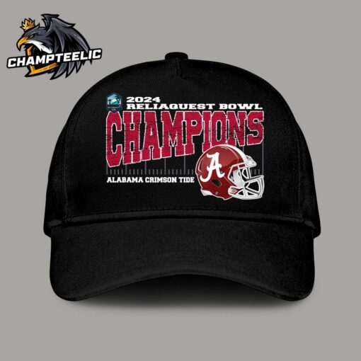 Alabama Crimson Tide 2024 ReliaQuest Bowl Champions Vintage Helmet Classic Cap Hat Snapback