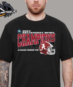 Alabama Crimson Tide 2024 ReliaQuest Bowl Champions Vintage Helmet Unisex T-Shirt