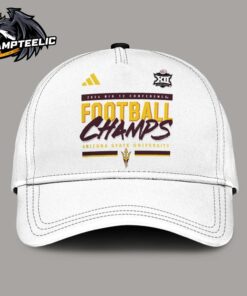 Arizona State Sun Devils 2024 Big 12 Conference Football Champions House of Blanks Adidas Classic Cap Hat Snapback