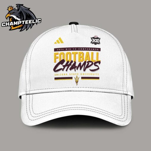 Arizona State Sun Devils 2024 Big 12 Conference Football Champions House of Blanks Adidas Classic Cap Hat Snapback