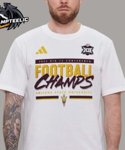 Arizona State Sun Devils 2024 Big 12 Conference Football Champions House of Blanks Adidas Unisex T-Shirt