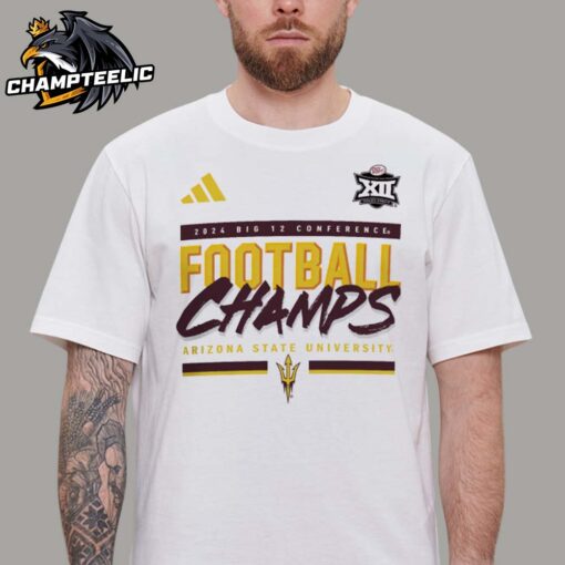 Arizona State Sun Devils 2024 Big 12 Conference Football Champions House of Blanks Adidas Unisex T-Shirt