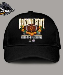 Arizona State Sun Devils Orange College Football Playoff Quarterfinal 2025 Chick Fil A Peach Bowl Classic Cap Hat Snapback