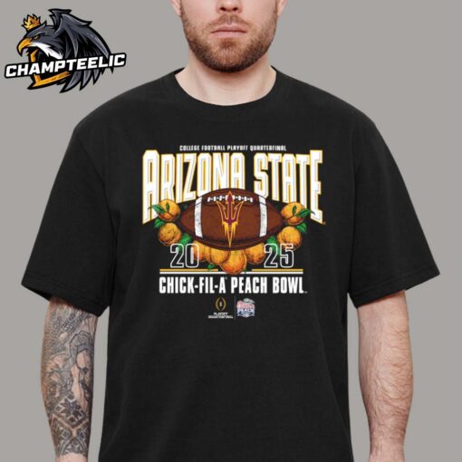 Arizona State Sun Devils Orange College Football Playoff Quarterfinal 2025 Chick Fil A Peach Bowl Unisex T-Shirt