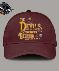 Arizona State Sun Devils The Devils When Down To Georgia 2025 College Football Playoffs Peach Bowl Bound Adjustable Cap Hat Snapback