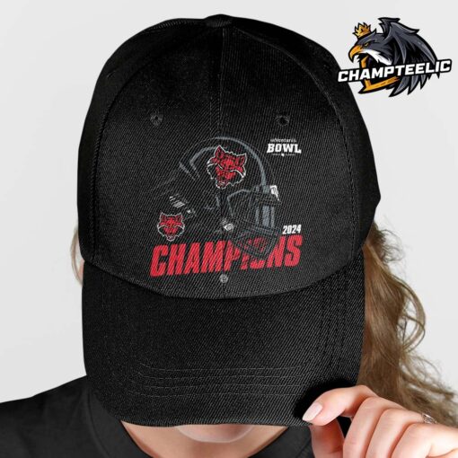 Arkansas State Red Wolves 2024 68 Ventures Bowl Champions Helmet Classic Cap Hat Snapback