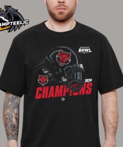 Arkansas State Red Wolves 2024 68 Ventures Bowl Champions Helmet Unisex T-Shirt