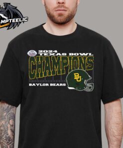 Baylor Bears 2024 Kinders Texas Bowl Champions Vintage Style Helmet College Football Bowl Game Unisex T-Shirt