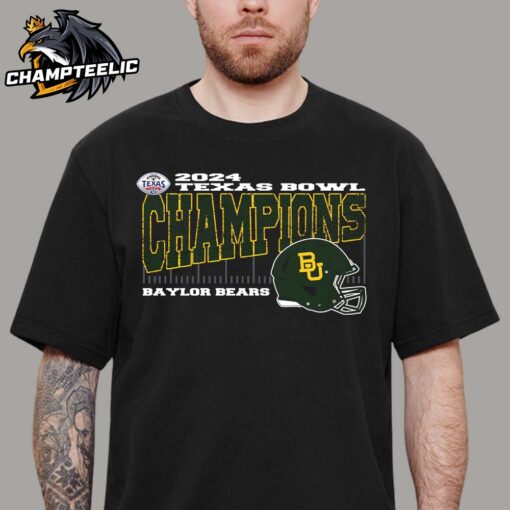 Baylor Bears 2024 Kinders Texas Bowl Champions Vintage Style Helmet College Football Bowl Game Unisex T-Shirt