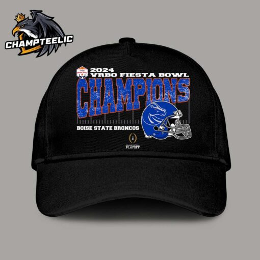 Boise State Broncos 2024 Vrbo Fiesta Bowl Champions College Football Playoff Quarterfinal Vintage Helmet Classic Cap Hat Snapback