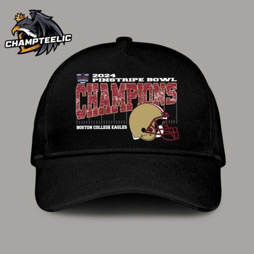 Boston College Eagles 2024 Bad Boy Mowers Pinstripe Bowl Champions Vintage Style Helmet Classic Cap Hat Snapback