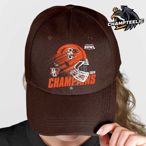 Bowling Green Falcons 2024 68 Ventures Bowl Champions Helmet Classic Cap Hat Snapback