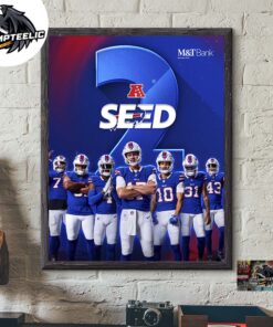 Buffalo Bills The No 2 Seed In Our 2024 NFL AFC East Home Decor Poster Canvas