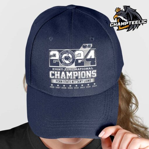 Celebrate Penn State Nittany Lions Women’s Volleyball 2024 Eight Time National Champions Classic Cap Hat Snapback