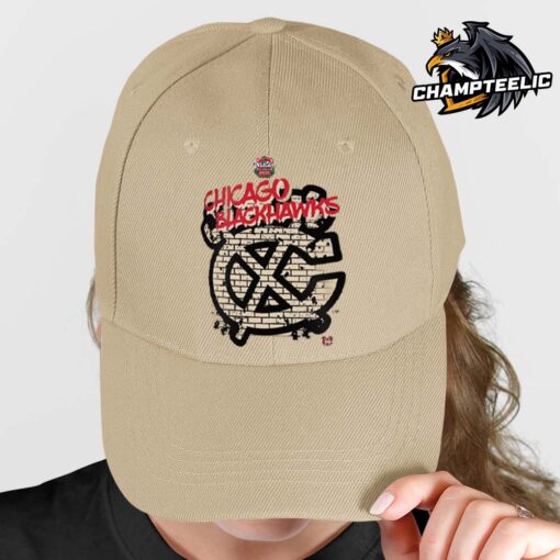 Chicago Blackhawks 2025 NHL Winter Classic Street Art Classic Cap Hat Snapback