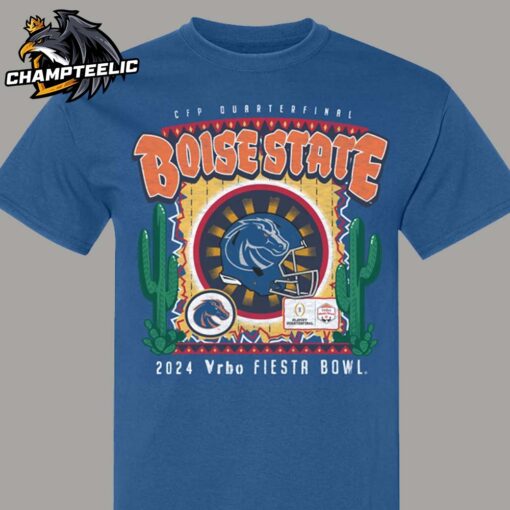 College Football Playoff 2025 Boise State Broncos Vrbo Fiesta Bowl Bound Desert Cactus Unisex T-Shirt