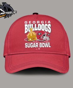 College Football Playoff 2025 Georgia Bulldogs Allstate Sugar Bowl Bound Crow And Jewelry Red Cap Hat Snapback