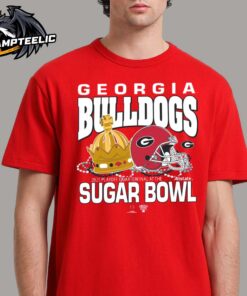 College Football Playoff 2025 Georgia Bulldogs Allstate Sugar Bowl Bound Crow And Jewelry Unisex T-Shirt