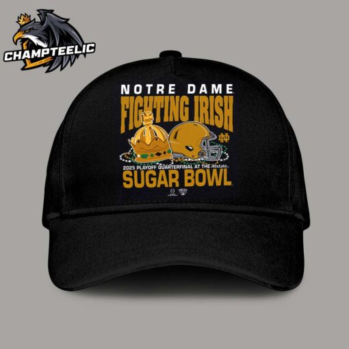 College Football Playoff 2025 Notre Dame Fighting Irish Allstate Sugar Bowl Bound Crow And Jewelry Classic Cap Hat Snapback