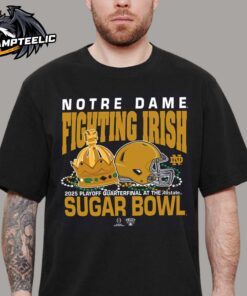 College Football Playoff 2025 Notre Dame Fighting Irish Allstate Sugar Bowl Bound Crow And Jewelry Unisex T-Shirt