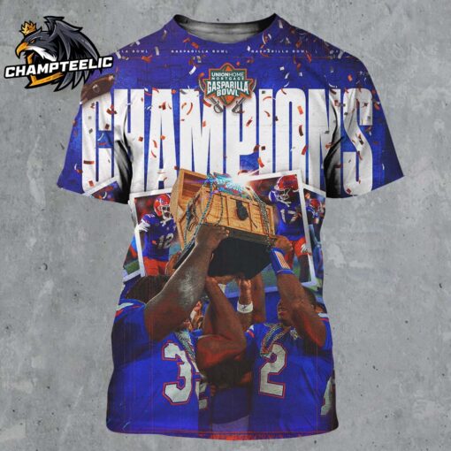 Congrats Florida Gators Football Are 2024 Gasparilla Bowl Champions All Over Print Shirt