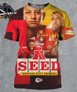 Congrats Kansas City Chiefs Clinch The AFC No 1 Seed On Christmas Day 2024 NFL Playoffs All Over Print Shirt