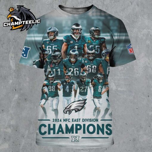 Congrats Philadelphia Eagles Are 2024 NFC East Champions All Over Print Shirt