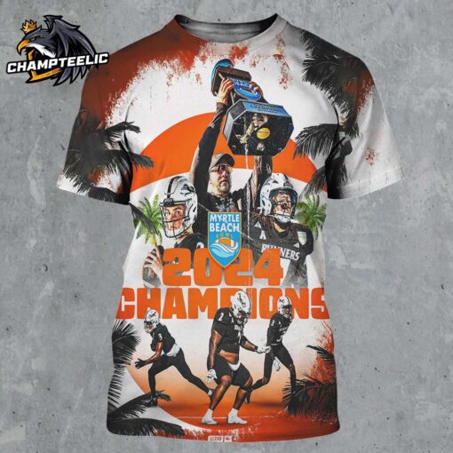 Congrats UTSA Football Are 2024 Myrtle Beach Bowl Champions 210 Triangle Of Toughness All Over Print Shirt