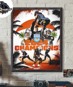 Congrats UTSA Football Are 2024 Myrtle Beach Bowl Champions 210 Triangle Of Toughness Home Decor Poster Canvas