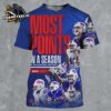 Buffalo Bills NFL Most Touchdowns In A Single Season In Bills History All Over Print Shirt