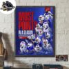 Buffalo Bills NFL Most Touchdowns In A Single Season In Bills History Home Decor Poster Canvas